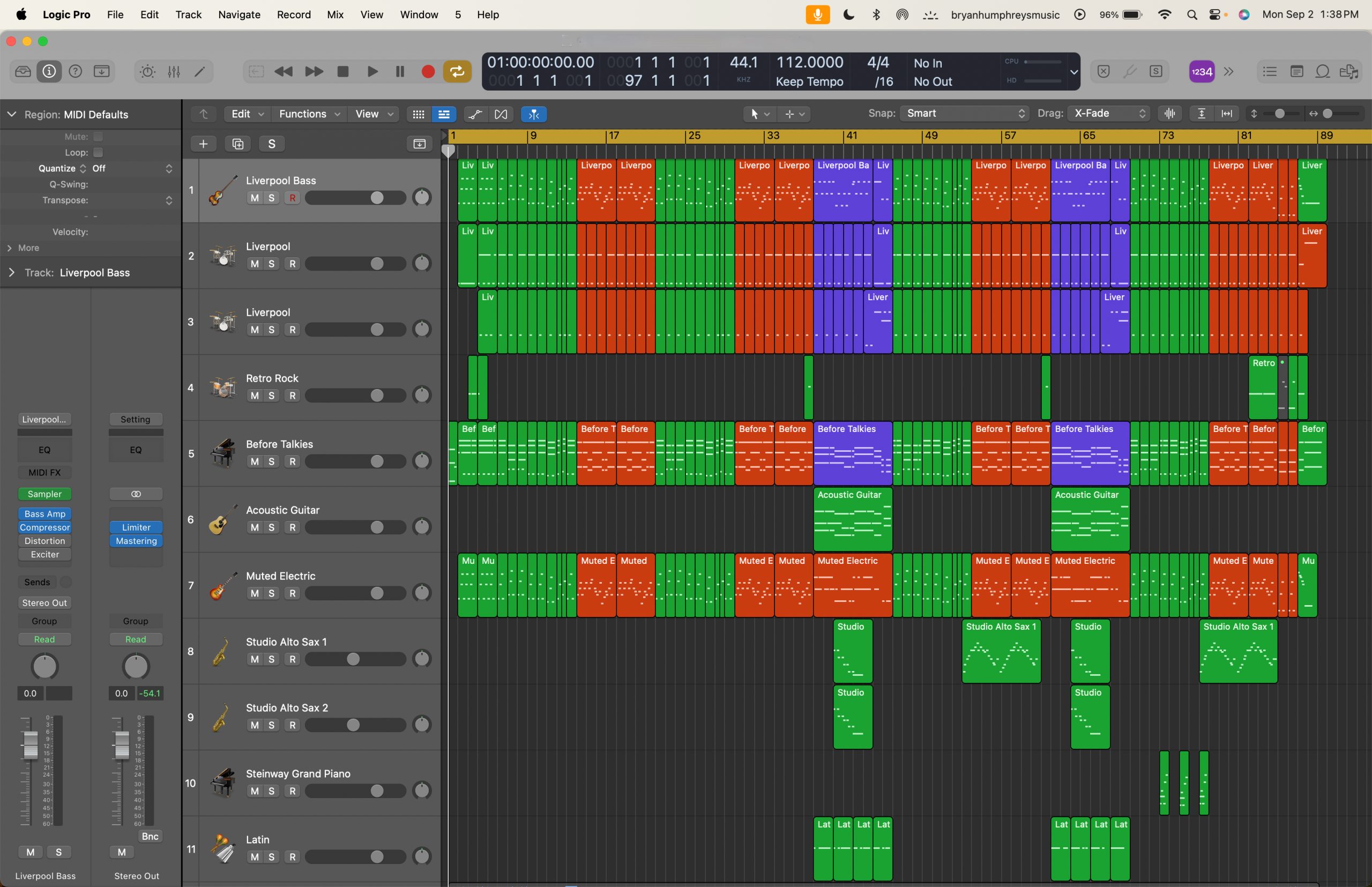 Screenshot Logic Pro X